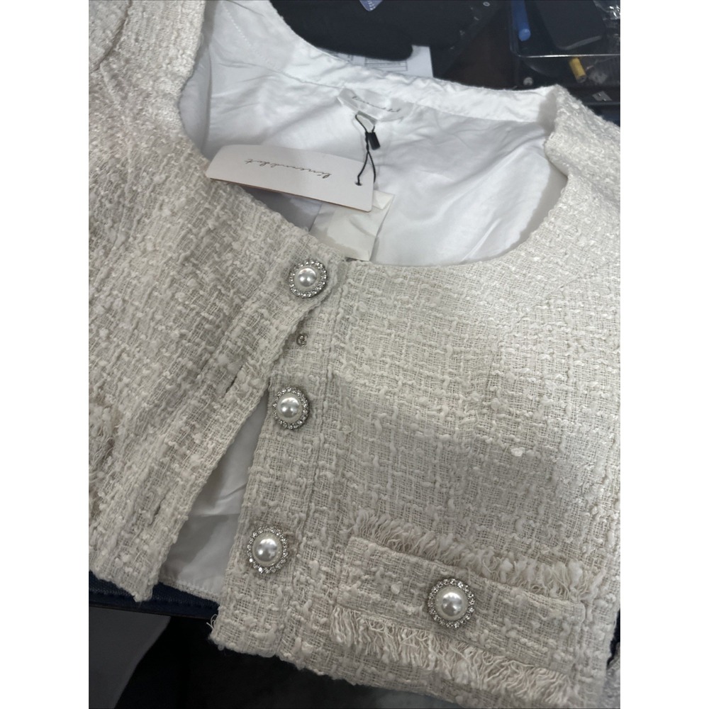 Line & Dot X Revolve Melody Top in Ivory MSRP $150 NWT size XS - Picture 3 of 4